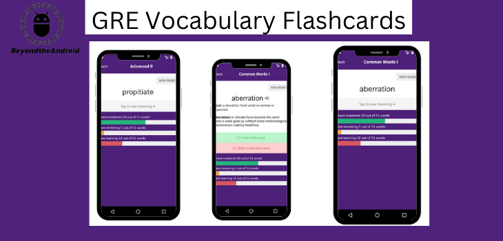 GRE Vocabulary Flashcards best GRE prep app