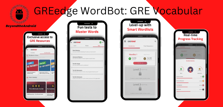 GREedge WordBot: GRE Vocabular best GRE prep app